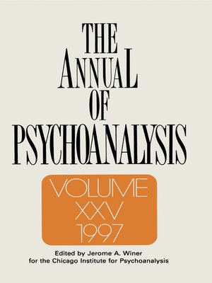 cover image of The Annual of Psychoanalysis, V. 25